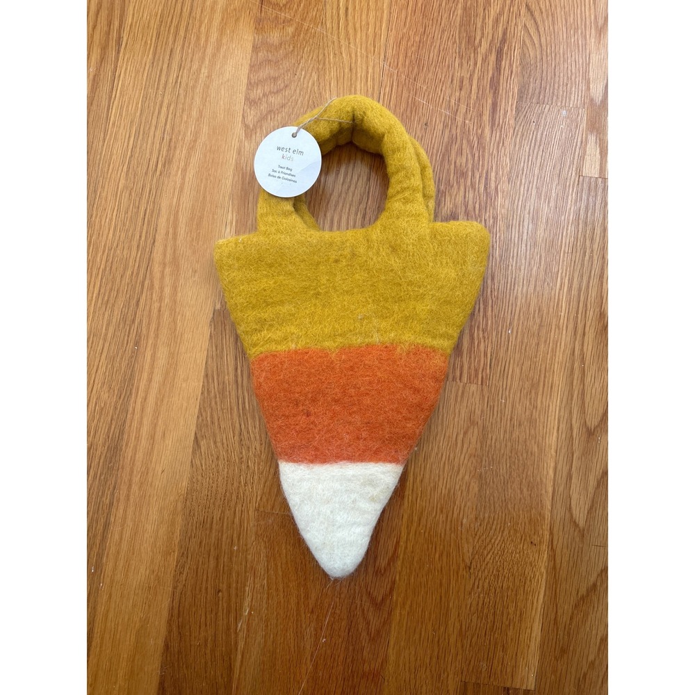 NWT West Elm Candy Corn Kids‎ Treat Bag Purse